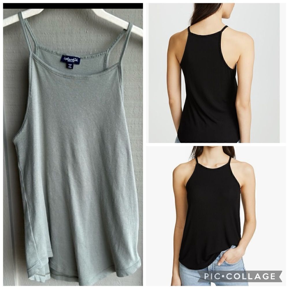 NWT Splendid Halter Sleeveless Tank Top in Sage Green Size: M